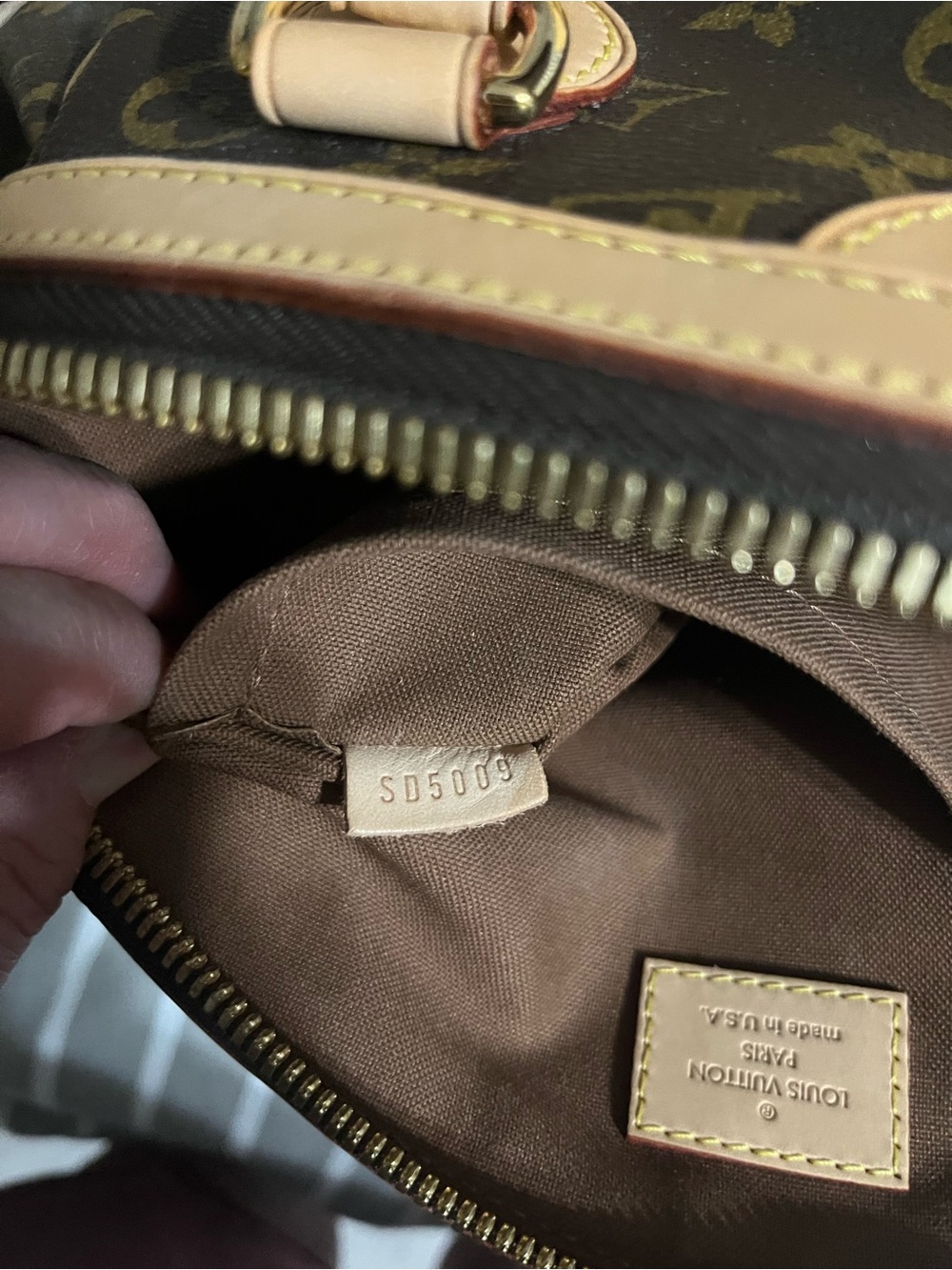 Louis Vuitton Tivoli PM Monogram Canvas Brown & Vachetta Leather Satchel - Picture 10 of 11